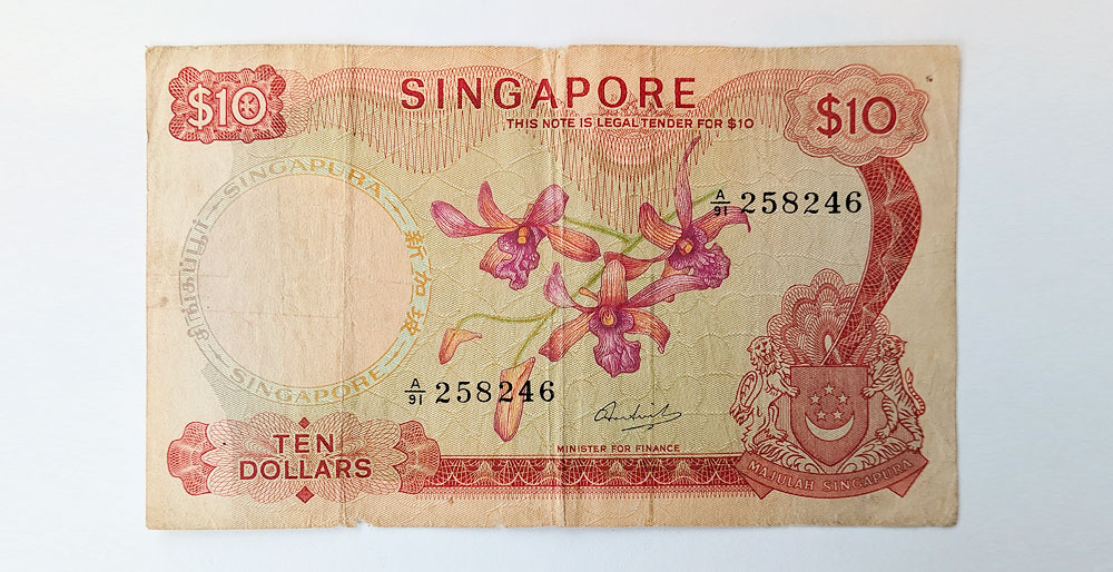 Billet 10 orchidee singapour