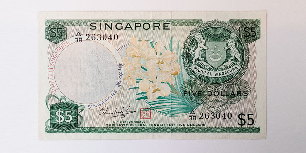 Billet 5 orchidee singapour